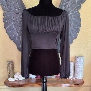 Live in the moment Long Sleeve crop Top